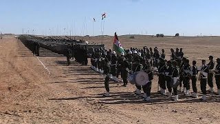 Western Saharas forces military parade [upl. by Sherill]