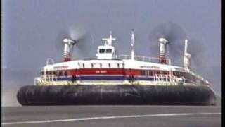 199108 Hoverspeed dover calais ferry service  hovercraft [upl. by Hilario461]