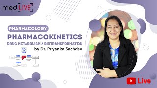 Pharmacokinetics  DRUG METABOLISM  BIOTRANSFORMATION with Dr Priyanka Sachdev [upl. by Aehcim]