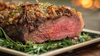 Rump Steak amp Caramelized Onions  Recipe  Almazan Kitchen [upl. by Refeinnej]