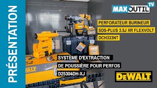 Perforateur Burineur  DCH333NT SDS amp Système dextraction de poussière  D25304DH  DEWALT [upl. by Haianeb]