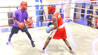 Fredelin de los santos 🆚 Welin Adames Sparring boxing GYM Michael Boxeo [upl. by Pinkham]