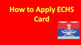 How to Apply ECHS cards online [upl. by Ireva]