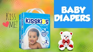 BABY DIAPERS Kisskids Baby Diapers  Baby pampers Video [upl. by Voccola54]