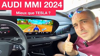 NOUVEAU MMI AUDI 2024  AUSSI BIEN QUE TESLA [upl. by Elockin]