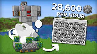 Minecraft Easy 5 Minute Cobblestone Farm  Fully Automatic [upl. by Adnaram]