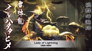 【MHRise  BGMOST】Soundtrack 13E  Narwa Battle Theme  Lady of Lighting with English Lyrics！ [upl. by Kcirrej]