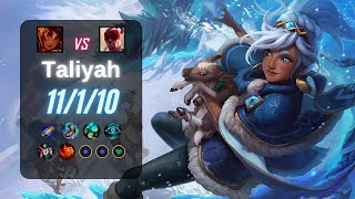 TALIYAH JUNGLE vs LEE SIN  EUW LoL Challenger Patch 1323 [upl. by Volnak382]