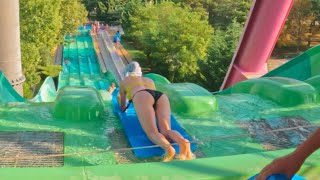 Unseen Secrets Exploring Albenas Aquamania Water Park All Waterslides [upl. by Leasim]