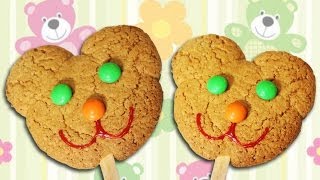 Cute Teddy Bear Cookie Pops [upl. by Suiravat]