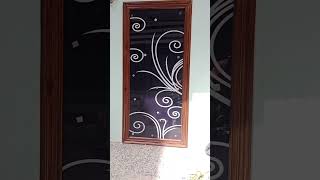 Lacquered glass  Fix glass panel  painted glass shorts video glass panel design colour [upl. by Daryle]