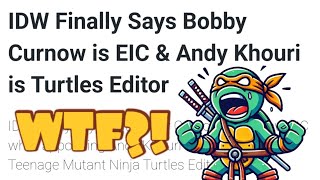 THE COMIC BOOK INDUSTRY IS INSANE IDW Comics Hires The Editor Who Destroyed VERTIGO To Edit TMNT [upl. by Granger704]