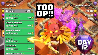 Too Op 🔥 Mass Rocket LoonGiant Arrow  320 Day 12 Legend Push July Season  Clash of clans [upl. by Alyam]