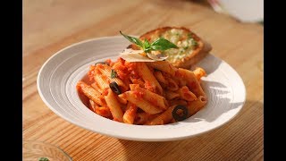 Penne Arrabiata  Sanjeev Kapoor Khazana [upl. by Eenwahs]