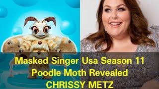 Masked Singer Usa Season 11  Poodle Moth Revealed  Chrissy Metz [upl. by Salsbury]