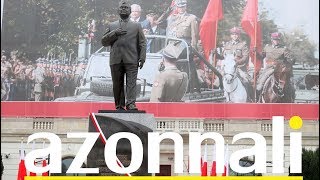 Mit szólnak a lengyelek Kaczyński hétméteres szobrához  AZONNALI [upl. by Dimphia963]