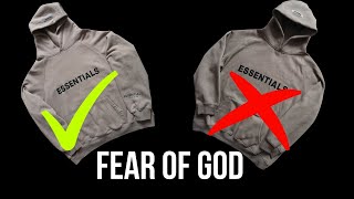 How to spot a fake Fear Of God Essentials Hoodie  Real vs Fake  Mens Hoodie [upl. by Aysahc282]