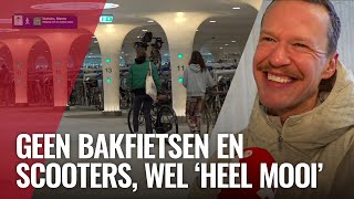 Fietsenstalling CS valt in de smaak ondanks uitglijdende mensen [upl. by Adiasteb]