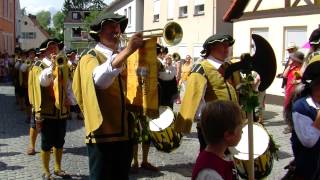 Burgfest Hilpoltstein 2012 Historischer Festzug Teil 1 von 2 quotHDquot [upl. by Quintina]