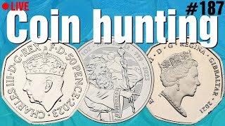 50p amp £2 Coin Hunting  Live 187 [upl. by Sulamith]