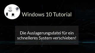 Die Windows 10 Auslagerungsdatei für ein schnelleres System verschieben Pagefilesys verlegen [upl. by Yur]