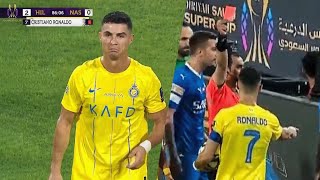 Cristiano Ronaldo Lost Control vs Al Hilal 08042024 [upl. by Pelligrini]