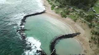 Kauai Hawaii Wailua BeachLydgate Beach Park [upl. by Ardnak510]