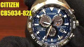 Citizen Promaster Radio Controlled Atomic Chronograph Watch CB503482L [upl. by Ezitram]