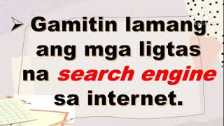 EPP 4 ICT Ligtas at Tamang Paraan ng Paggamit ng Internet at Email [upl. by Hgieloj154]