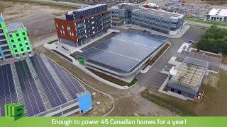 West 5 Builds Canadas Largest Solar Parkade [upl. by Rolyks]