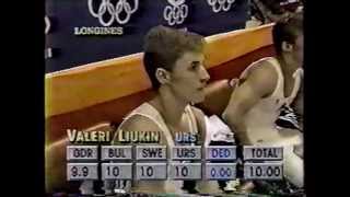 Valeri Liukin URS  1988 Olympics  Team Optionals  Parallel Bars [upl. by Assirok98]