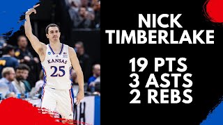 Nick Timberlake Highlights vs Samford  32124  19 Pts 3 Asts 2 Rebs [upl. by Sheline]