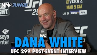 Dana White Reacts to Francis Ngannous KO Loss Praises Sean OMalley Dustin Poirier  UFC 299 [upl. by Yecnay]