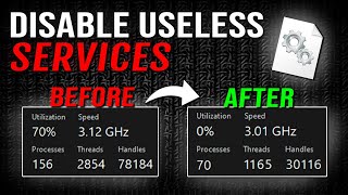 Disable UNWANTED PROCESSES on WINDOWS for BETTER GAMING 📈 [upl. by Llednik]