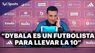 SCALONI EN CONFERENCIA ⚽️ EL HOMENAJE DE DYBALA LAUTAROJULIÁN DYBALA CON LA 10 GANAR Y MÁS [upl. by Linneman]