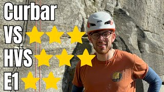 Hardest E1 ever Trad climbing at Curbar [upl. by Magena]