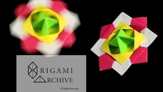 Spinning Top Origami Instructions  the DIY Fidget Spinner [upl. by Elamrej791]