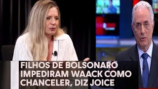 Joice Hasselmann diz que William Waack quase assumiu o Itamaraty [upl. by Aiotal53]