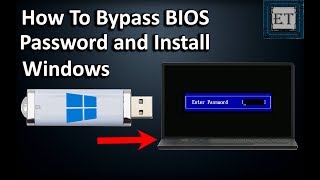 How To BYPASS BIOSCMOS Password On Laptops And Install Windows [upl. by Lovash]