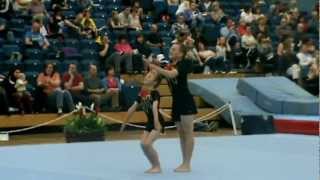 Matthew and Morgan  NDP acrobatic gymnastics finals 2012 [upl. by Osugi]