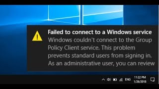 How to Fix All “Failed to Connect to a Windows Service” In Windows 1087 [upl. by Eittap948]