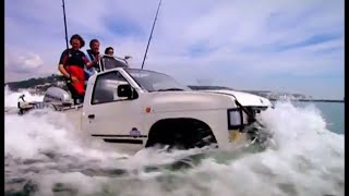 Crossing the Channel in Car Boats HQ  Top Gear [upl. by Scherman]