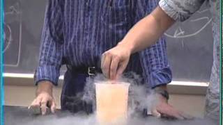 Conceptual Physics Demo Liquid Nitrogen and Cold [upl. by Judsen]