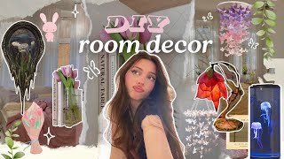 Making cute DIY room decor 🌷 7 cheap ideas for a Pinterest room ᡣ𐭩₊ ⊹ [upl. by Alva396]