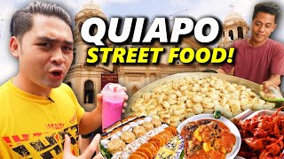 QUIAPO BEST Filipino Street Food Tour in MANILA ₱1000 Challenge Mahal na ba sa Quiapo [upl. by Lewej366]