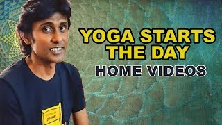 Yoga Starts the Day  Home videos for the Quarantine Times  StayHome and Fun WithMe [upl. by Joelle]