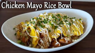 Korean Food Recipe Chicken Mayo Rice Bowl치킨마요덮밥 [upl. by Alarick]