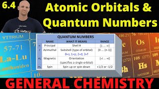 64 Quantum Numbers and Atomic Orbitals  General Chemistry [upl. by Bunch932]