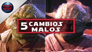 TOP 5 Cambios Malos de STAR WARS [upl. by Orat]