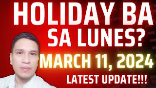 HOLIDAY BA SA MARCH 11 2024 [upl. by Suirauqram]